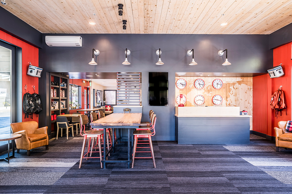 Mountain Modern Motel Lobby Front Desk