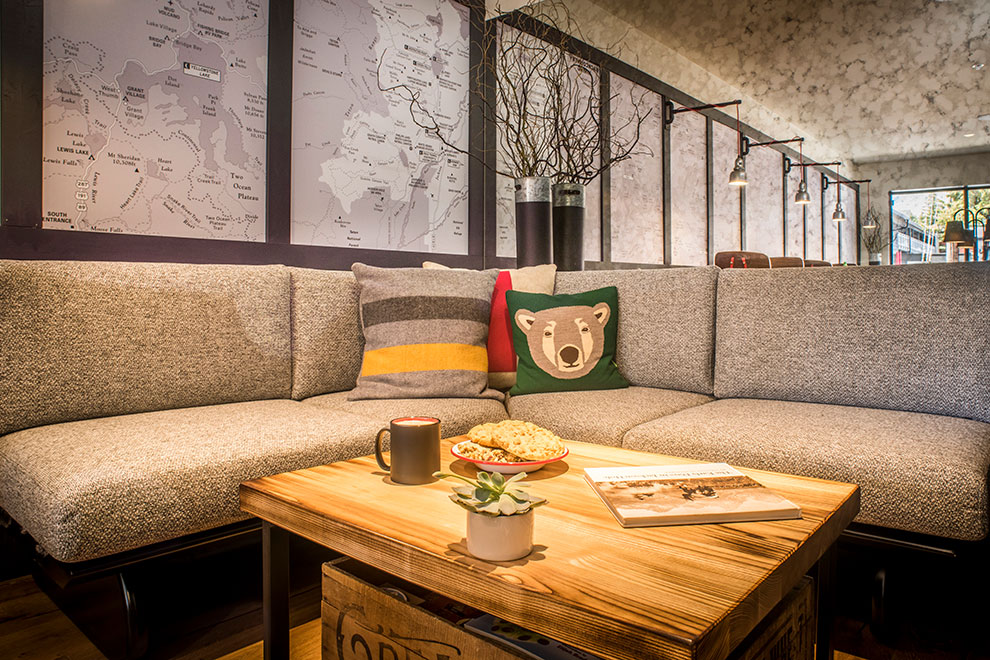 Mountain Modern Motel Lobby Sitting Area