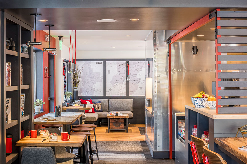 Mountain Modern Motel Lobby Cafe
