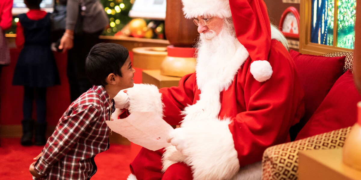 Santa Claus with child