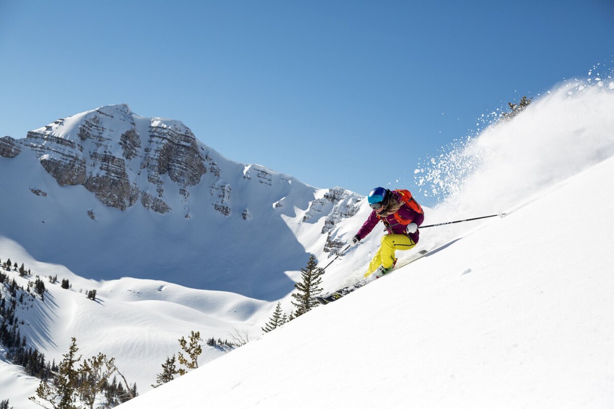 Ski Jackson Hole - Skier in fresh powder
