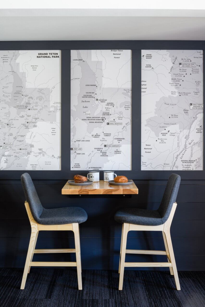 coffee and pastries at Triple M on table